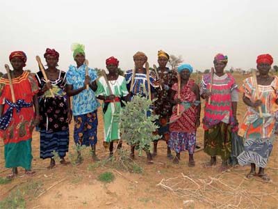 Integrantes de la Asociación de Mujeres Agricultoras Meraidjonga, Mali. Macinafilm