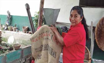 Empacando café orgánico para su comercialización PROCASO