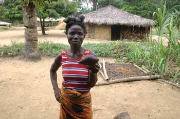 Las mujeres recolectan del bosque caracoles silvestres y otros alimentos ricos en proteínas / Foto: Frederick Johnson Las mujeres recolectan del bosque caracoles silvestres y otros alimentos ricos en proteínas / Foto: Frederick Johnson